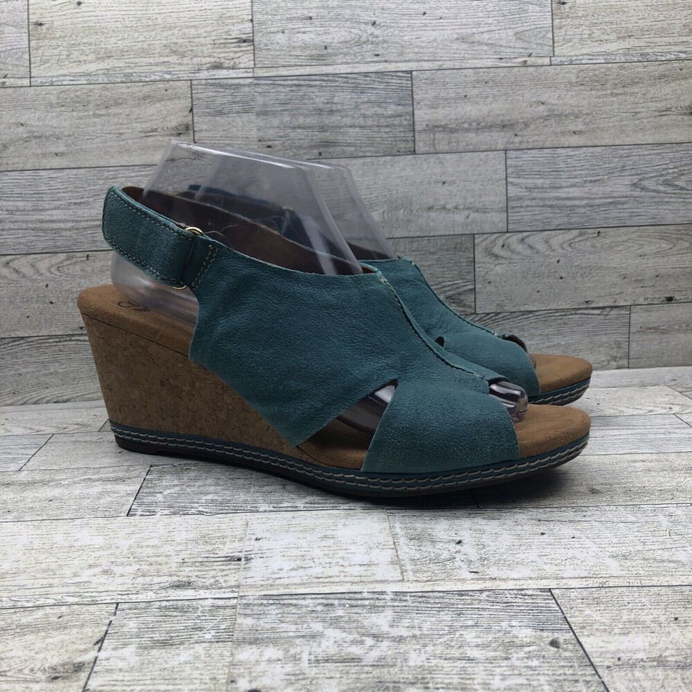 Clarks Collection Float Helio Cork Wedge Sandal B… - image 1